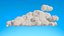 Lowpoly clouds Mega Pack model