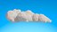 Lowpoly clouds Mega Pack model