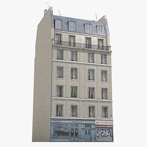 3D old paris house