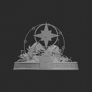 Genshin Impact Mona Diorama Base 3D Print Model 3D model