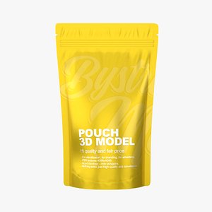 3D Pouch Packaging For Mockup model