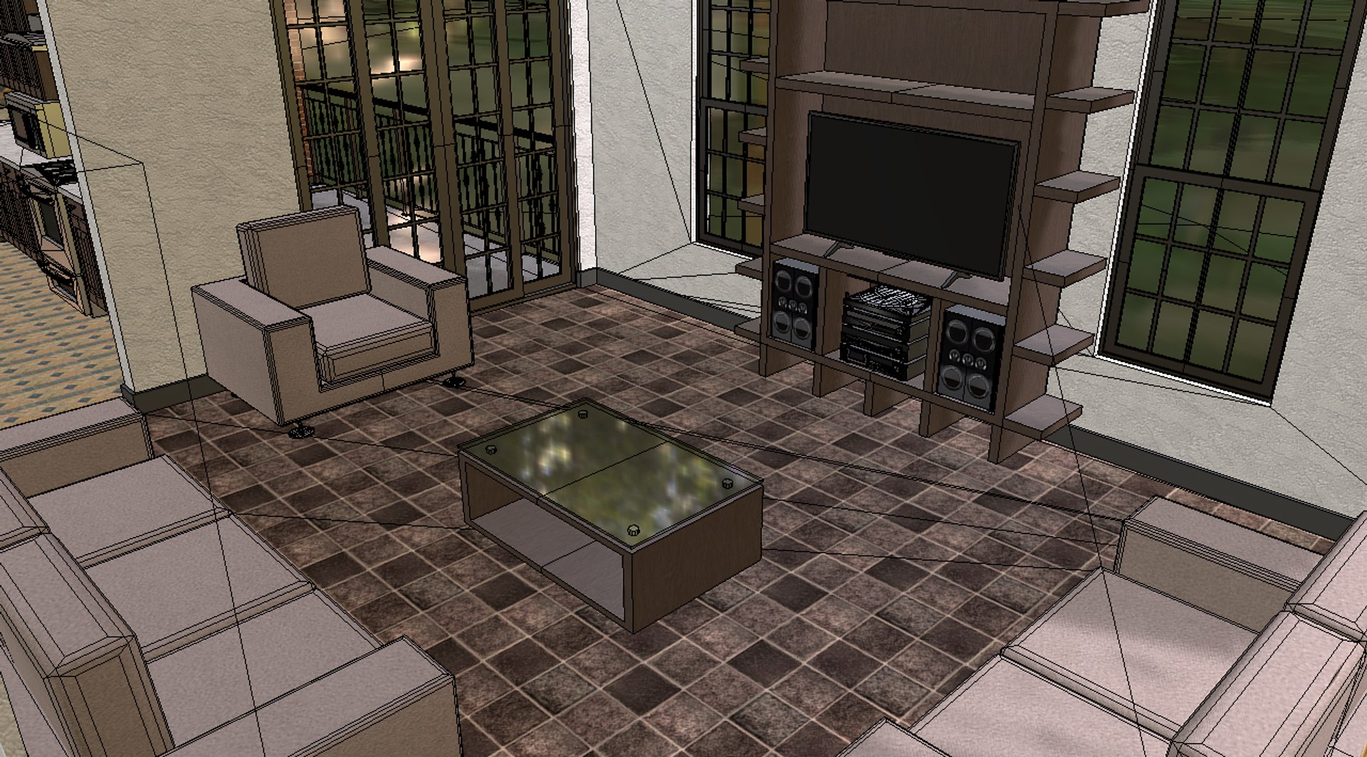 Furnished Rural House 3D Model - TurboSquid 1722760