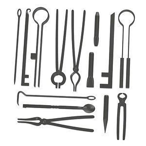 3d model blacksmith tools