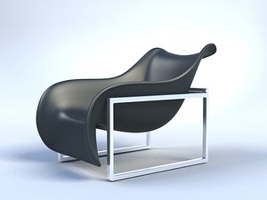 modern chair armchair obj