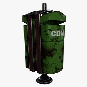 3D STREET TRASHCAN model