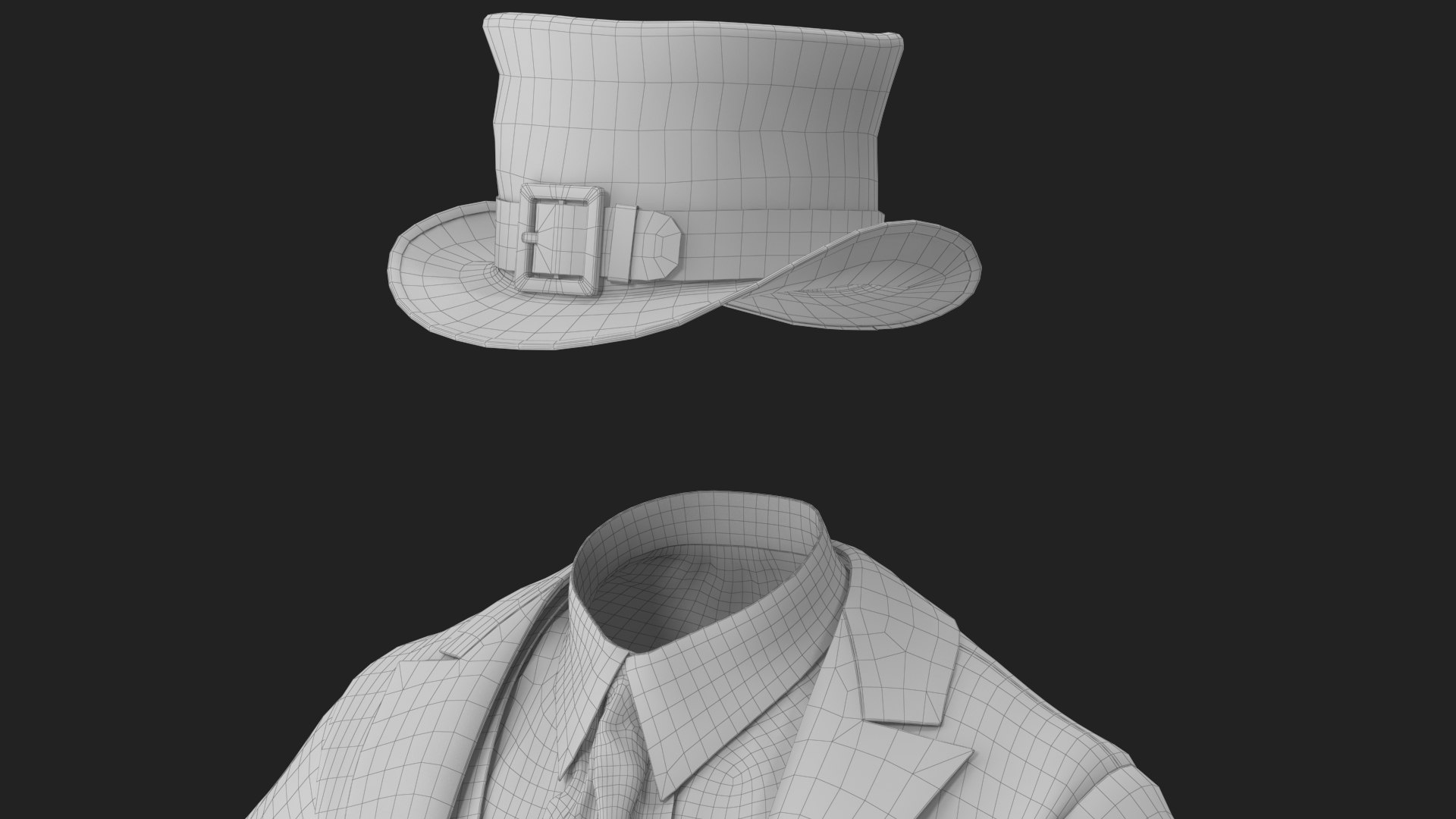 3D model Leprechaun Costume 6 https://p.turbosquid.com/ts-thumb/zj/iNYoXg/df/wireframe_08/jpg/1663926269/1920x1080/fit_q87/850c4082c54bb260850d92180480121bb9efb8b7/wireframe_08.jpg