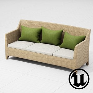fbx dedon barcelona 3 seater