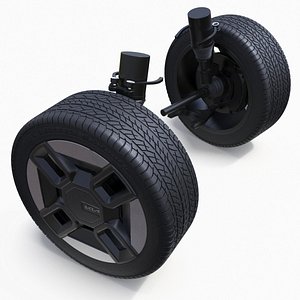 3D KIA Automobile Wheel and Suspension Assembly