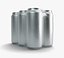 3D Beverage Can 6 Pack model