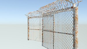 military fence gate 3D model