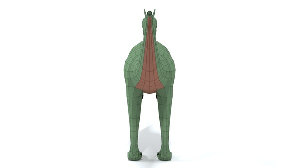 modelo 3d Dinosaurio Dilophosaurus de dibujos animados de Low Poly ...