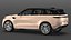 Mid-Size Luxury SUV Golden 3D model