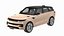 Mid-Size Luxury SUV Golden 3D model