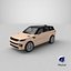 Mid-Size Luxury SUV Golden 3D model