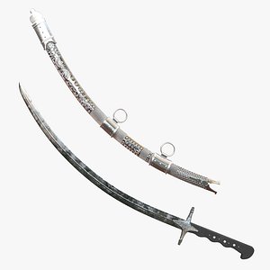 3D Arab Bedouin Sword model