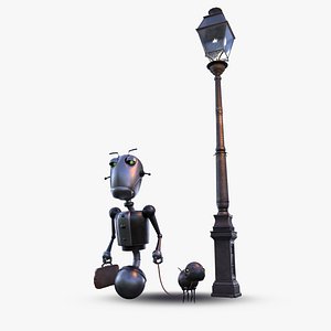 3D model steampunk robot dog belt