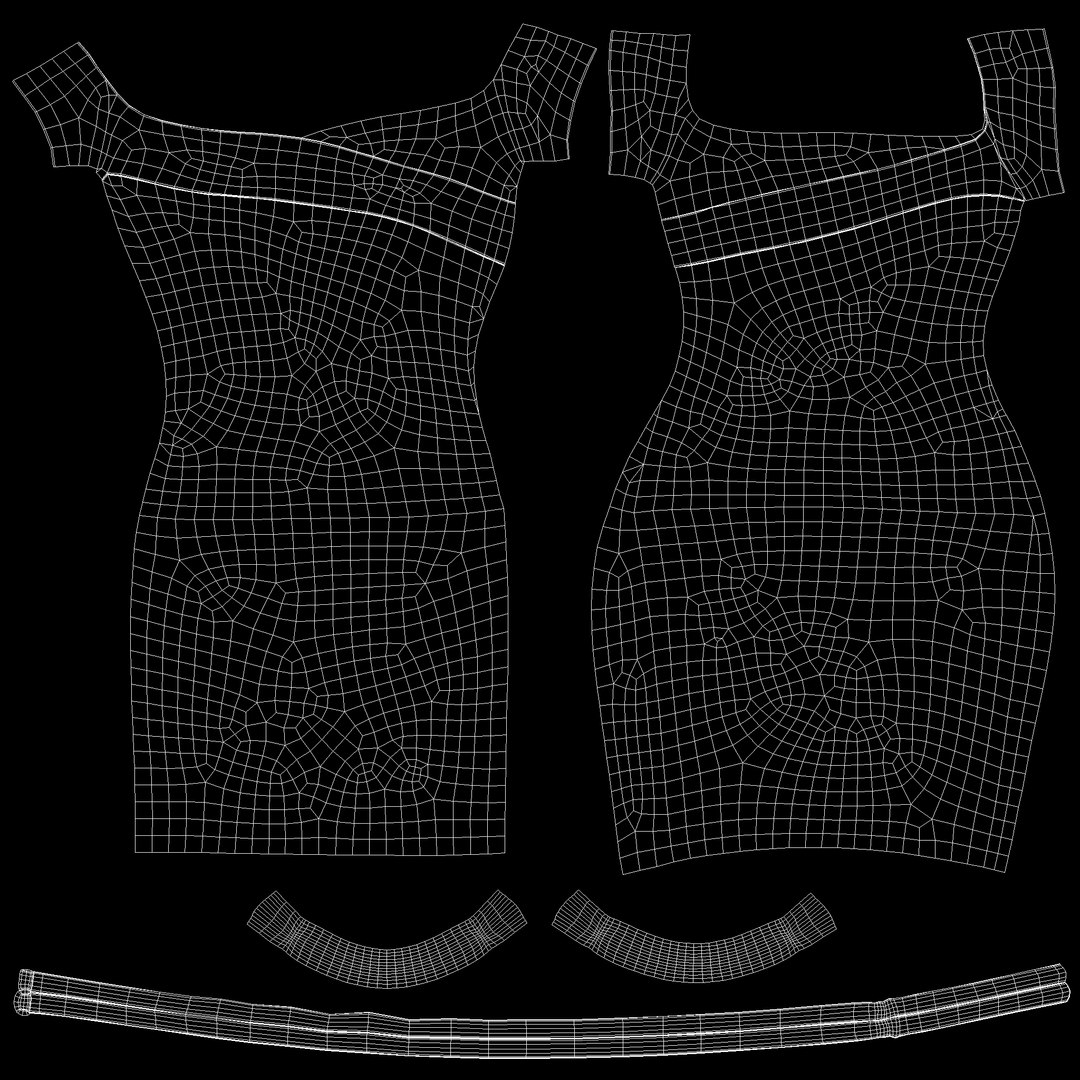 Black Dress 3D - TurboSquid 1817236