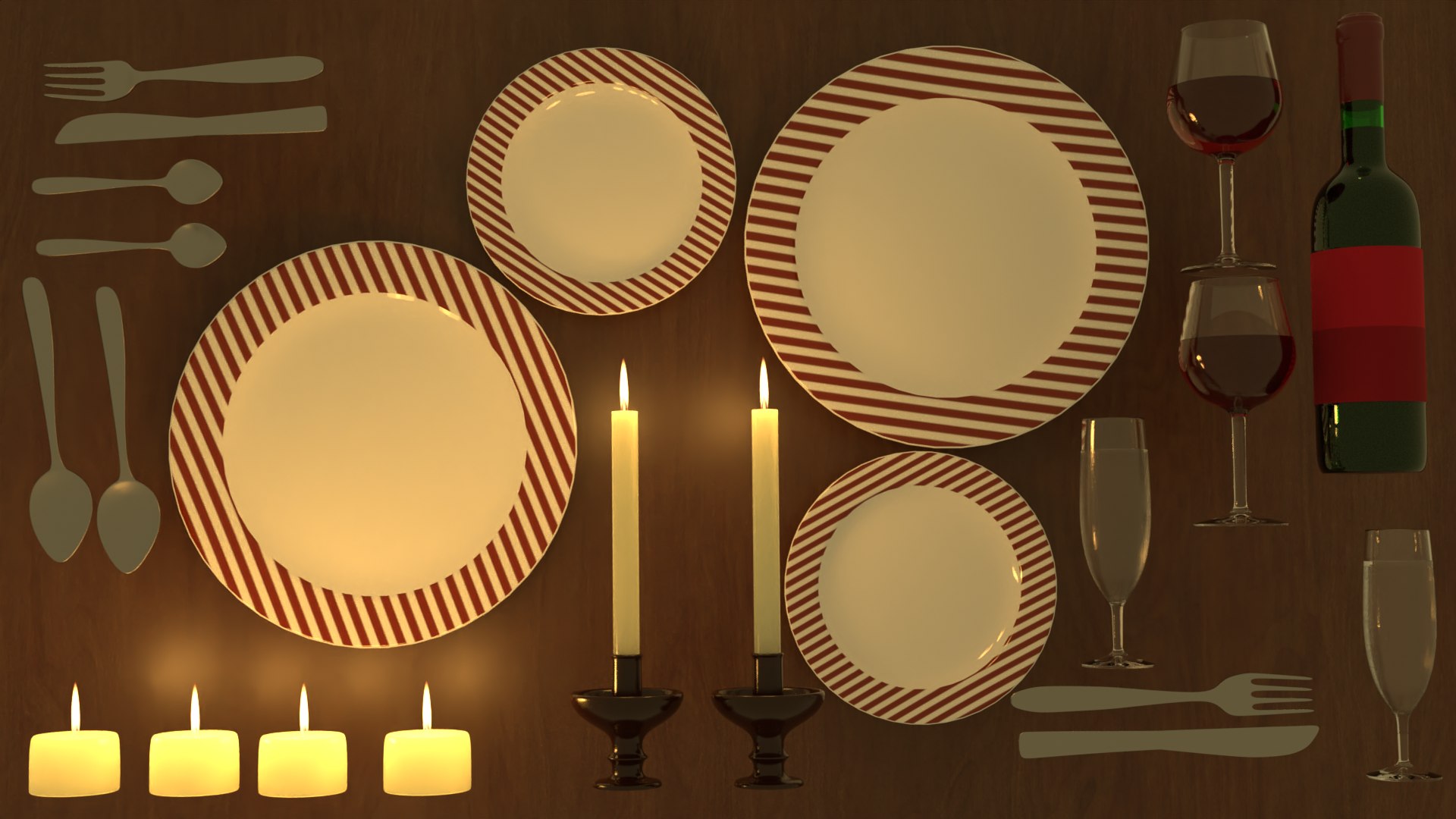 3D table set candle glasses https://p.turbosquid.com/ts-thumb/zk/1FWP7R/DL/dinnertableset5thpreviewimage/png/1606059188/1920x1080/fit_q87/f432b79bfcd93f1b70536b4348b97d1644553a9a/dinnertableset5thpreviewimage.jpg