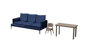 chair sofa table 3D model