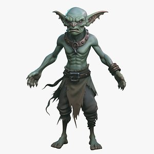 Stylized Goblin Laborer 3D model
