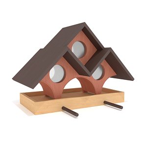 Wooden Bird Feeder 'Triple A'
