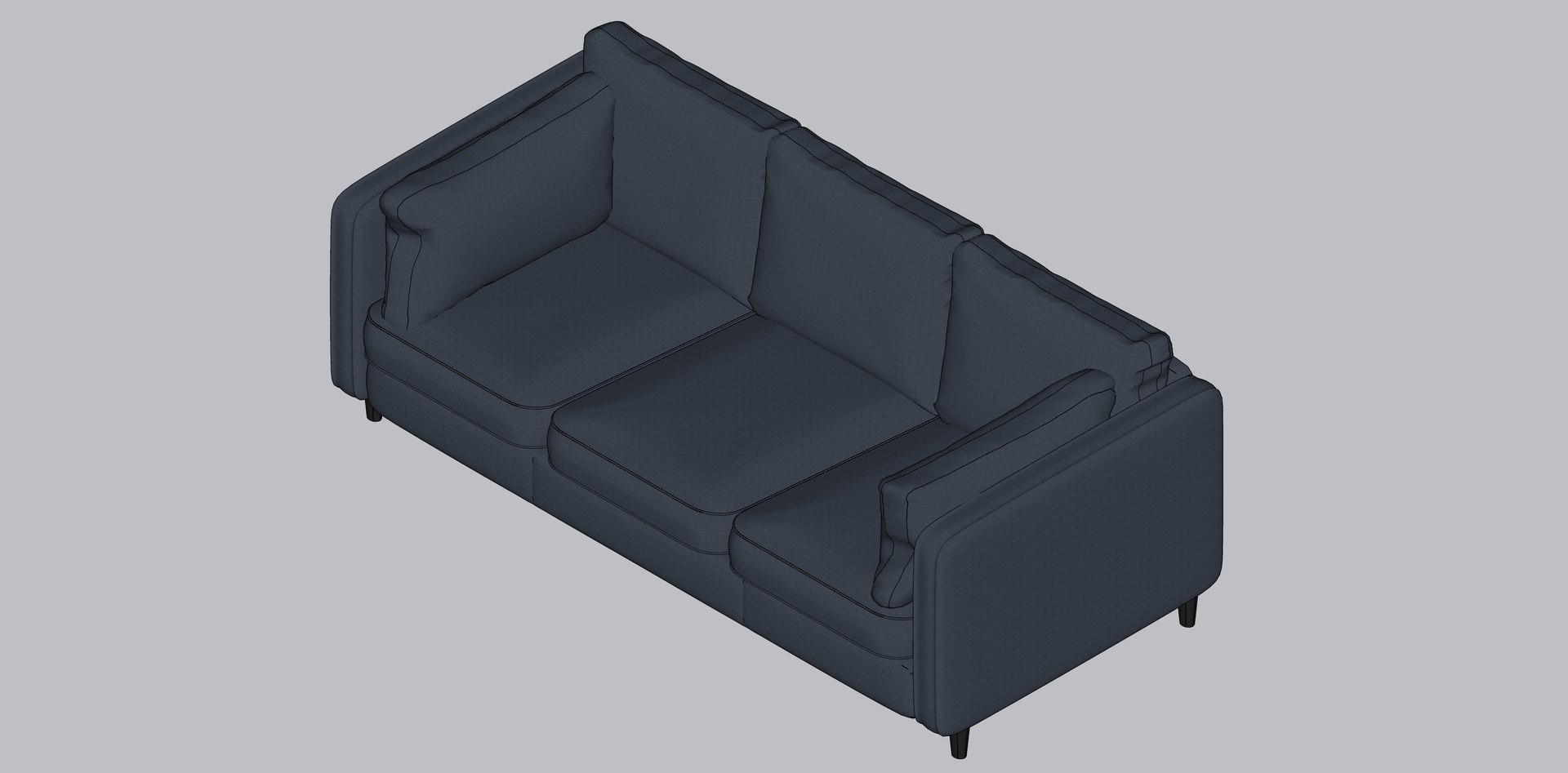 Sofa 3 Seats By ASHLEY KENNEWICK 3D Model TurboSquid 2069113