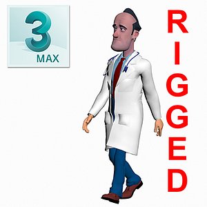 doctor toon male man caracter created for animation