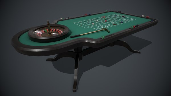 roulette table pbr 3D model