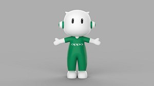 3D Oppo Mascot 3d model model