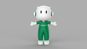 Oppo Mascot 3d model