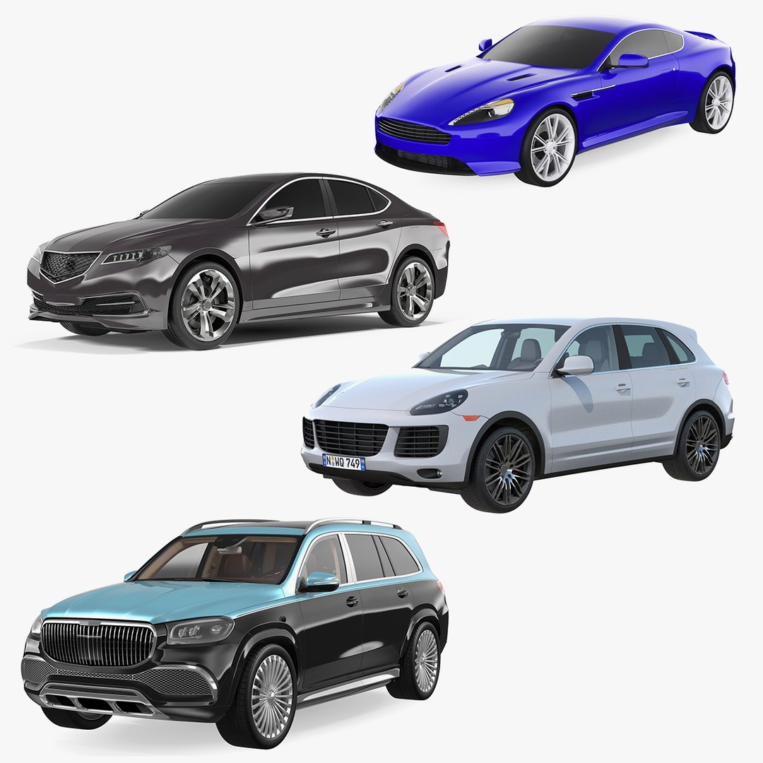 Luxury Cars Collection 3 3D model preview