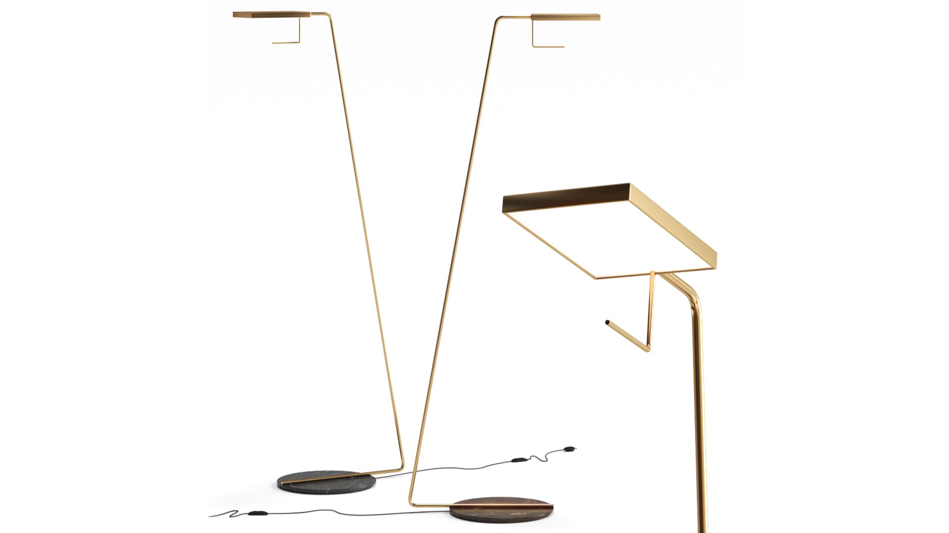 3D BLADE Floor Lamp By BAXTER Model - TurboSquid 2126796