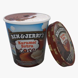 3D Ben and Jerrys Karamel Sutra Core model