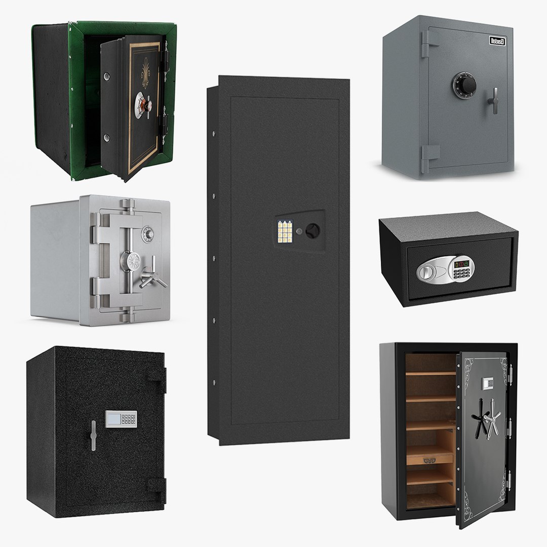 Safes Collection 7 3D model preview