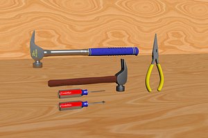 3D model flat screwdriver