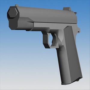 3ds max 45 acp pistol