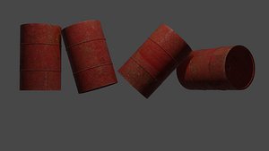 oil drum 3D model