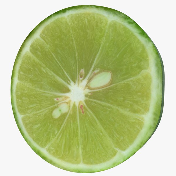 slice green lemon 3D model