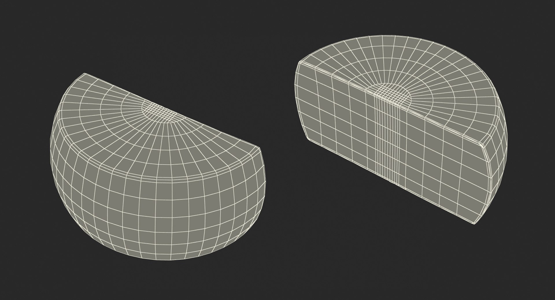 Parmesan cheese half wheel 3D TurboSquid 1288752