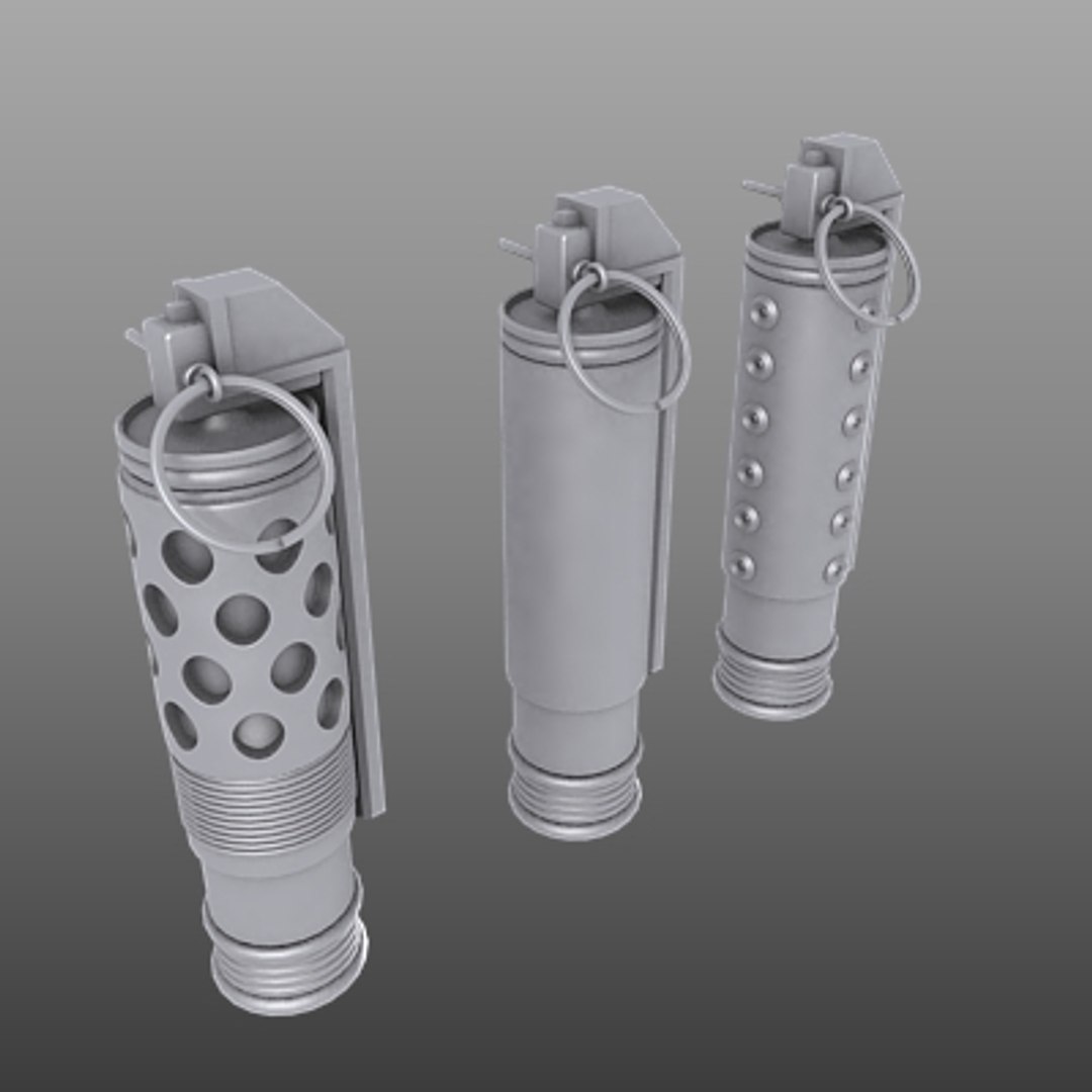 Grenade Weapon Bomb 3d Model