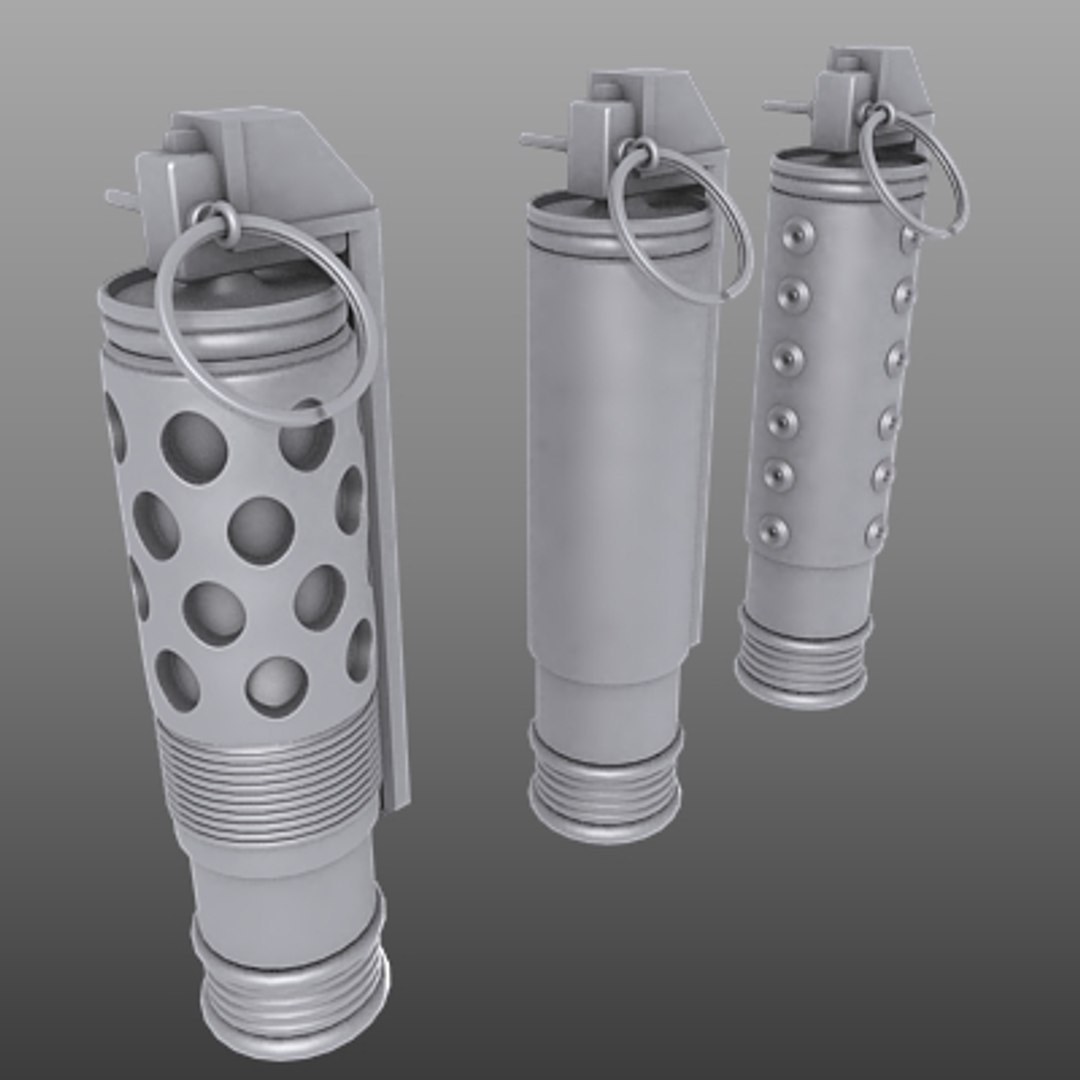 Grenade Weapon Bomb 3d Model