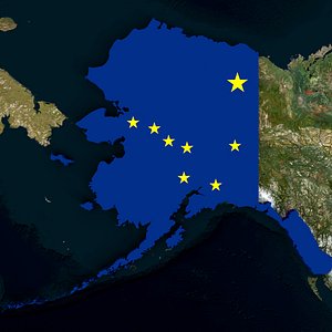 State of Alaska 3D model