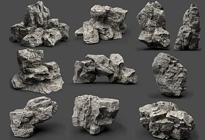 3D model Rock Collection 018