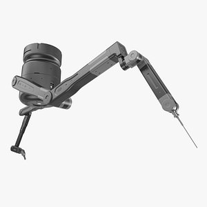 sci-fi robot hand black 3D model