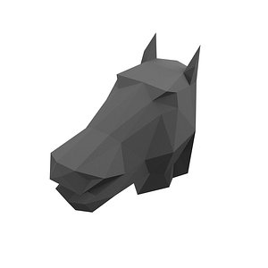 Lowpoly Horse Head