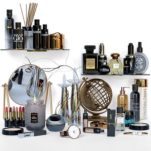 3D Coffee dot with marble. Cafe