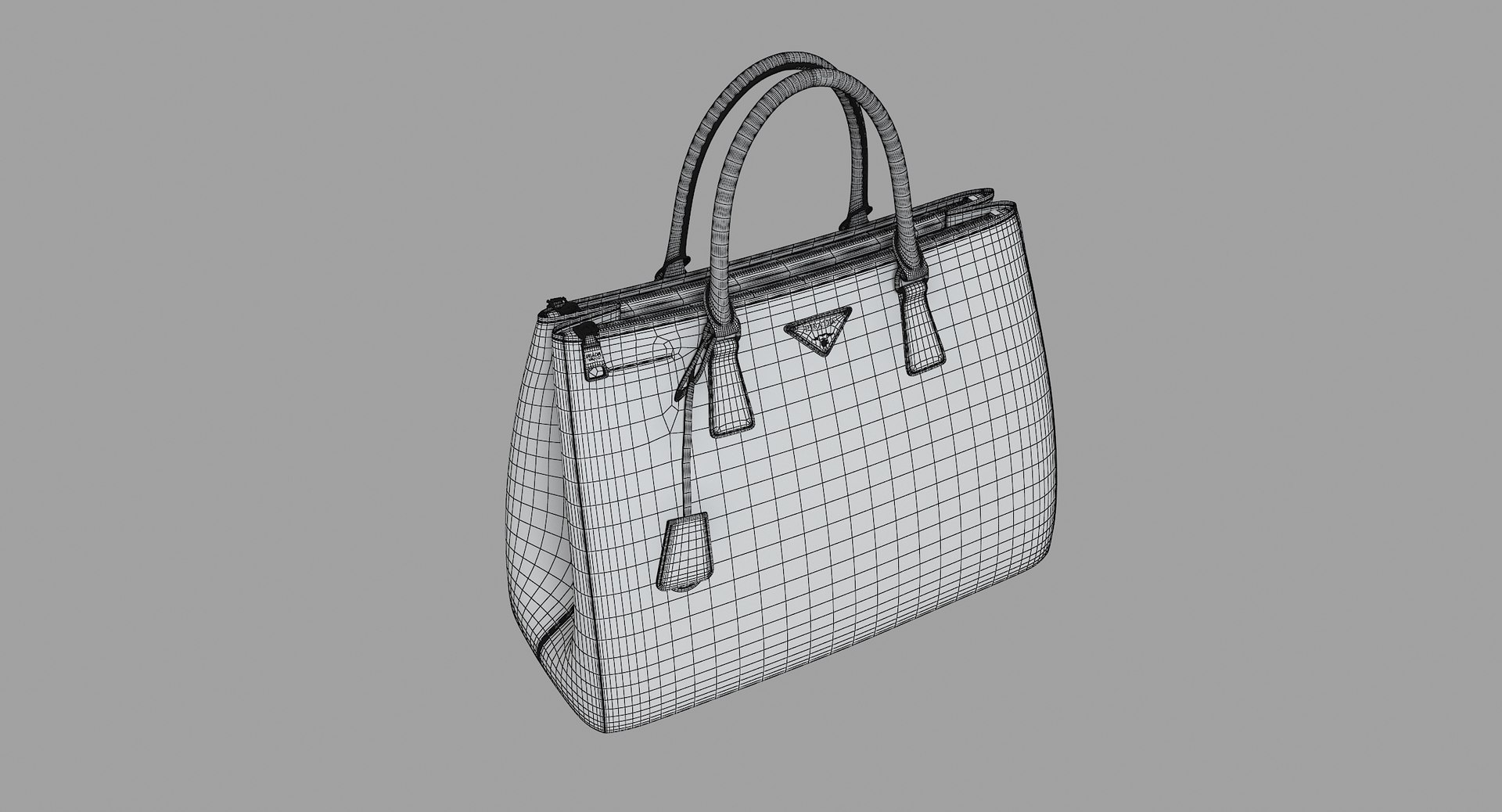 3d prada women bag model