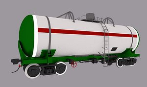 3D railroad oil tank