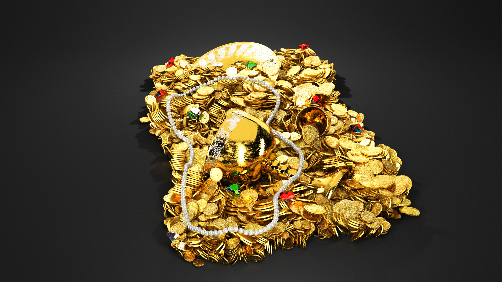 Jewelry And Gold PBR 3D Model - TurboSquid 2262340