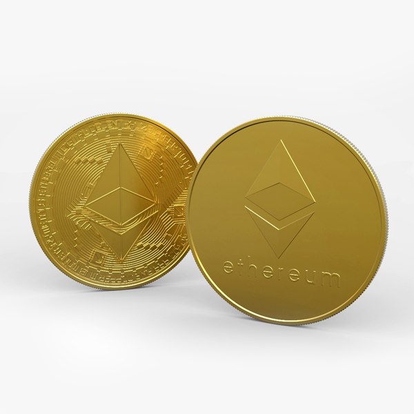 ETHEREUM coin 3D model